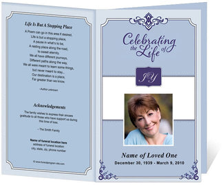 Celebrity Funeral Program Template | DIY Funeral Programs – The Funeral ...