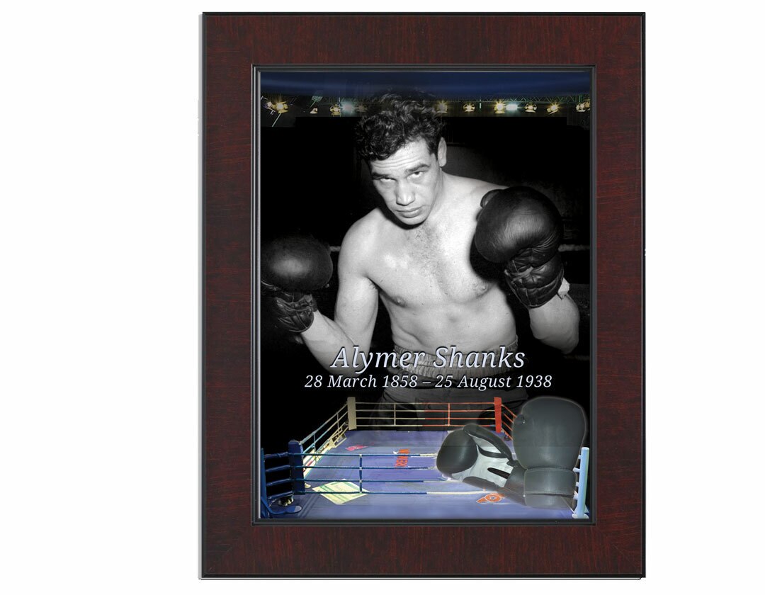 Boxing Funeral Memorial Poster Portrait.