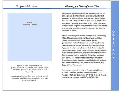 Seascape 8-Sided Graduated Program Template.