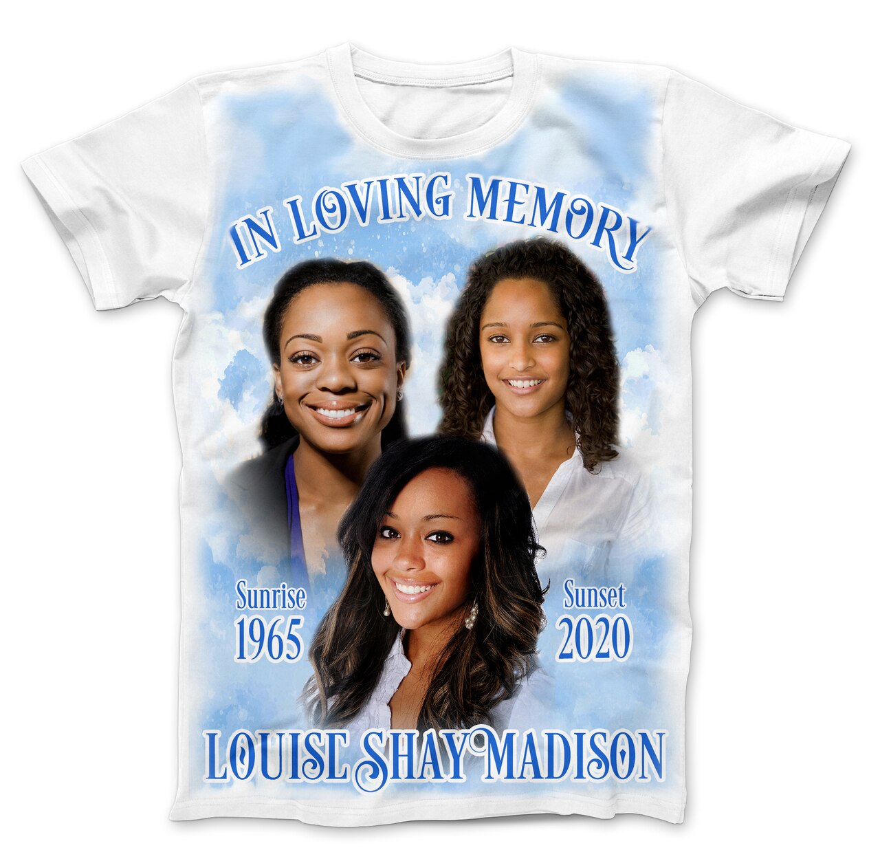 RIP T Shirt In Loving Memory Of Triple Photo Men Women The