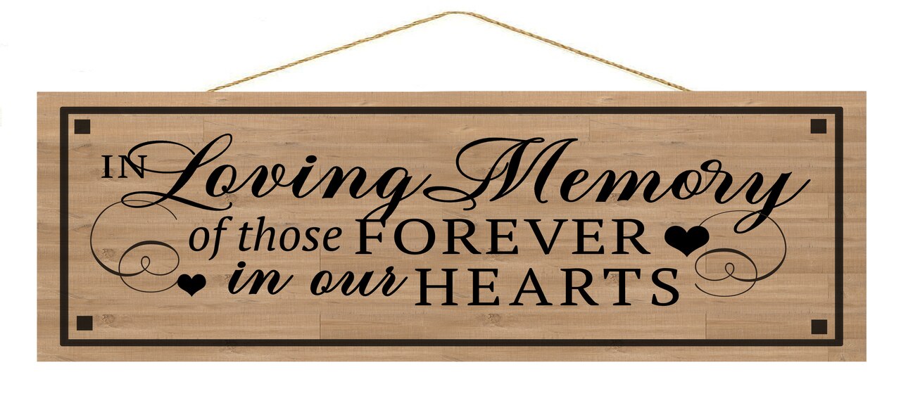 In Loving Memory Personalized Custom Memorial Wood Signs – The Funeral ...