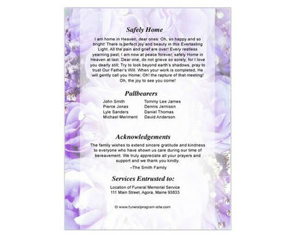 Amethyst 8-Sided Graduated Program Template.