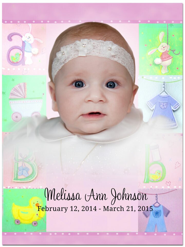 Darling Canvas Print Memorial Portrait Poster.