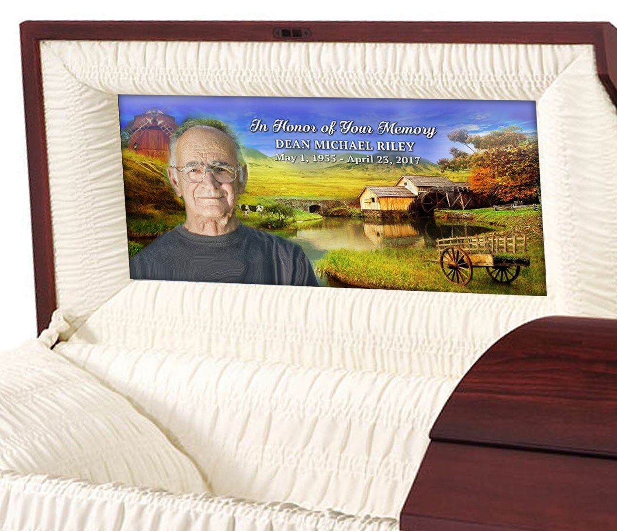 Countryside Casket Head Panel Insert.