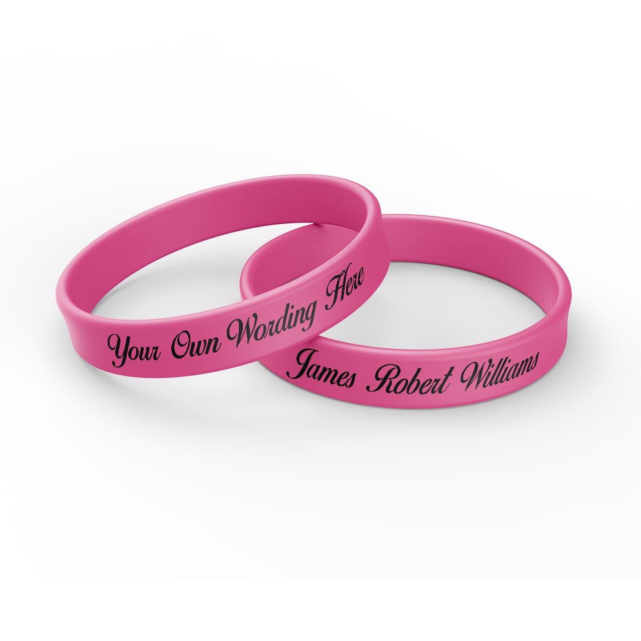 BCA - Breast Cancer Awareness Single Color Silicone Bracelet - Optamark