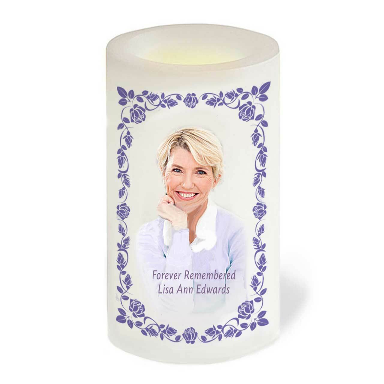 AnnaBelle Personalized Flameless LED Memorial Candle.