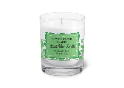 Mia Amore Personalized Votive Memorial Candle.