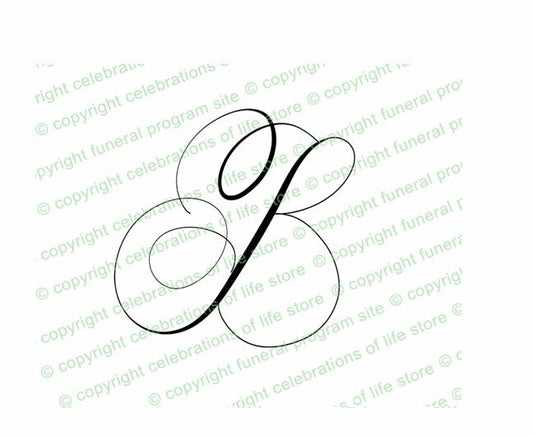 Script Monogram Letter B.