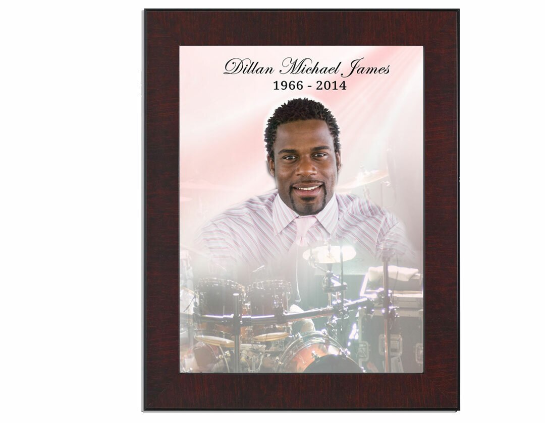 Drums Funeral Memorial Poster Portrait.