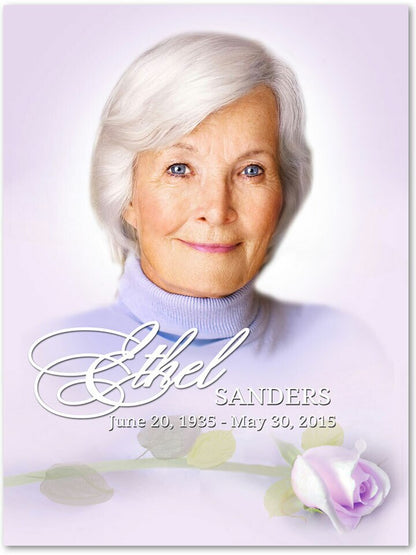 Beloved Funeral Memorial Poster Portrait.