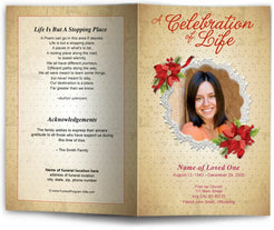 Carol Funeral Program Template | Funeral Programs Site – The Funeral ...