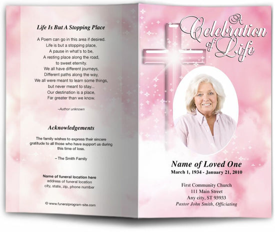 Adoration Funeral Program Template | DIY Funeral Programs – The Funeral ...