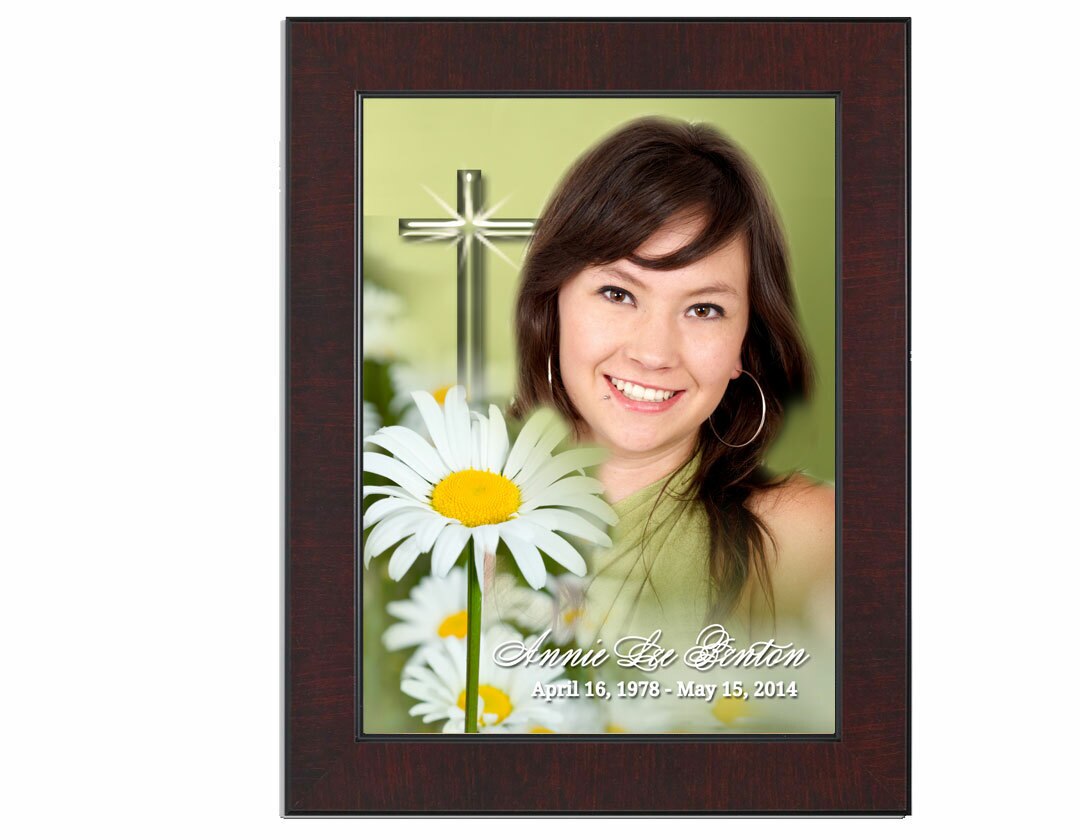 Daisy Funeral Memorial Poster Portrait.