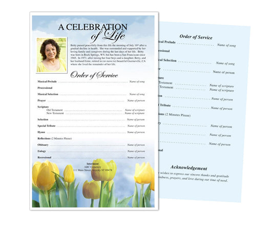 Inspire Funeral Flyer Template - The Funeral Program Site