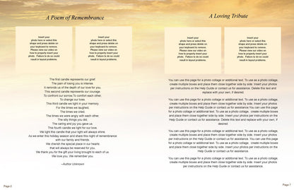 Island Funeral Booklet Template - The Funeral Program Site