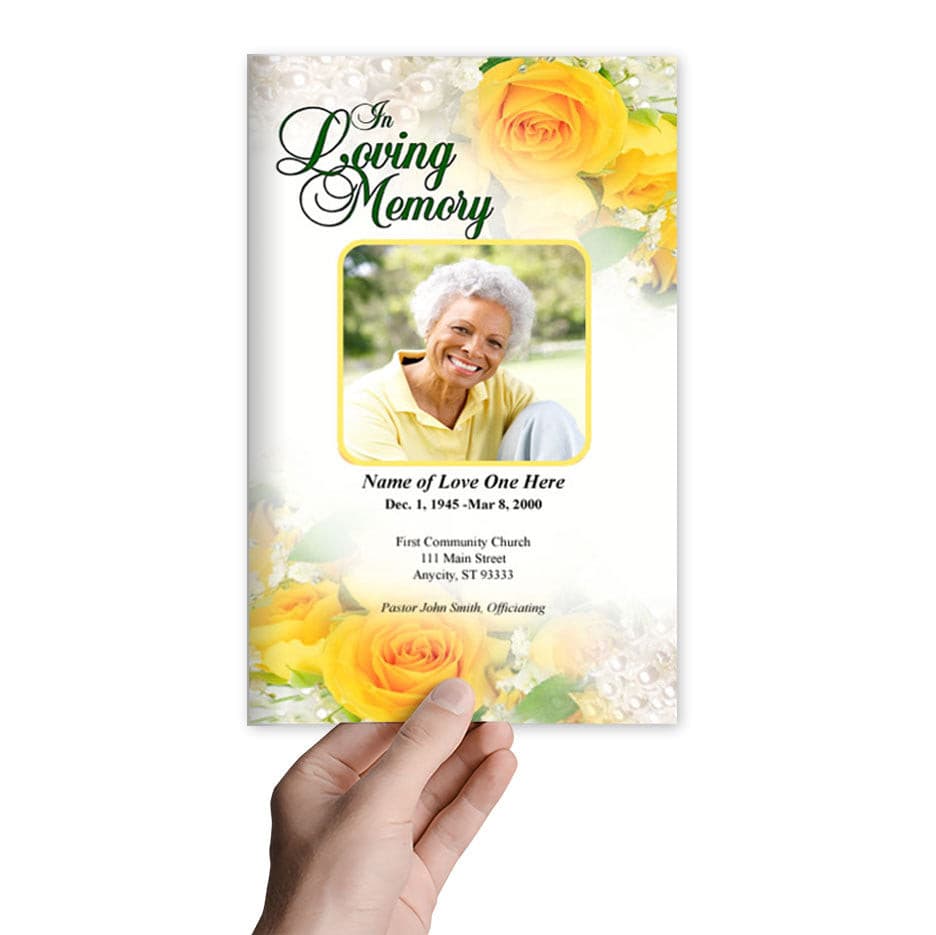 Joyful Funeral Program Template - The Funeral Program Site