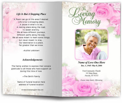 Joyful Funeral Program Template - The Funeral Program Site