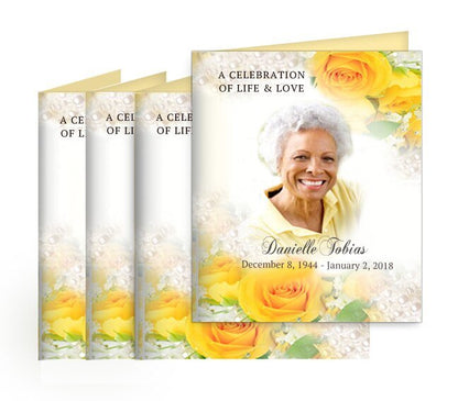 Joyful Memorial Cards Done For You Design & Print (Pack of 50) - The Funeral Program Site