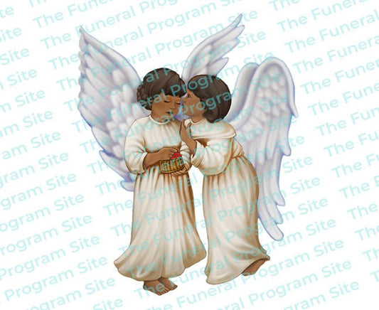 Joyous Angels Vector Clip Art - The Funeral Program Site