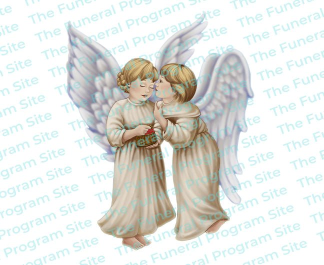 Joyous Angels Vector Clip Art - The Funeral Program Site