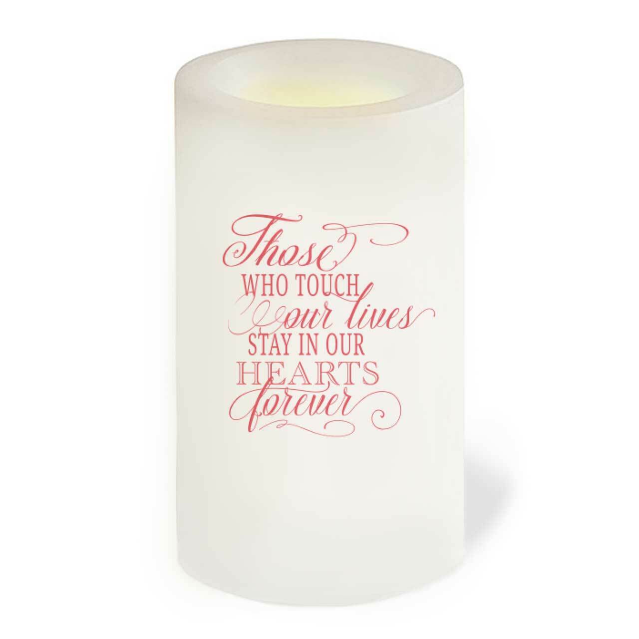 Karissa Flameless LED Personalized Memorial Candle - The Funeral Program Site