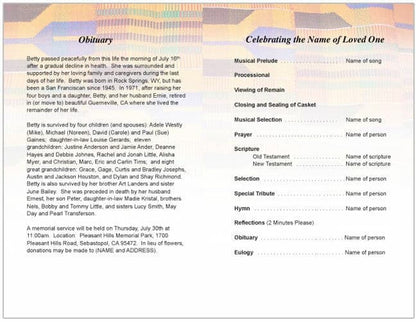 Kente Funeral Program Template - The Funeral Program Site