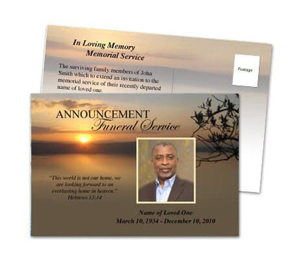 Kenya Funeral Announcement Template - The Funeral Program Site