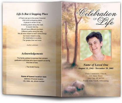 Legacy Funeral Program Template - The Funeral Program Site