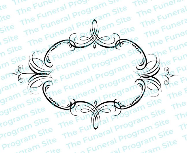 Legato Elegant Vector Flourish Border - The Funeral Program Site