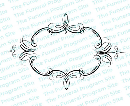 Legato Elegant Vector Flourish Border - The Funeral Program Site