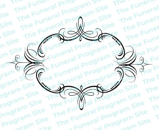 Legato Elegant Vector Flourish Border - The Funeral Program Site