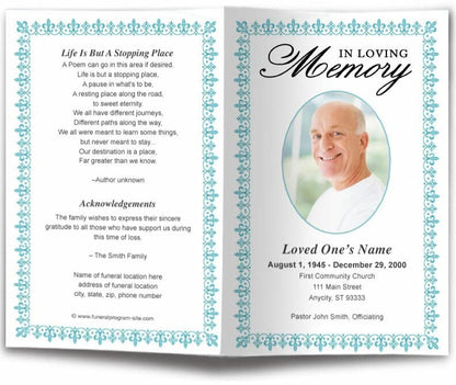 Lexington Funeral Program Template - The Funeral Program Site