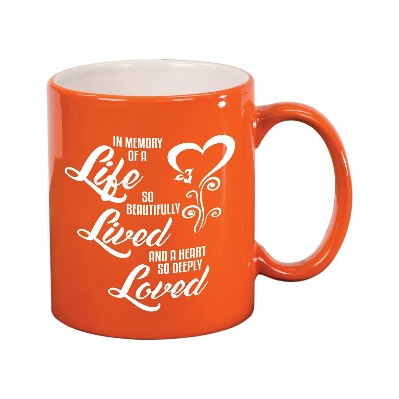 Life Lived Loved In Loving Memory Ceramic Mug - The Funeral Program Site