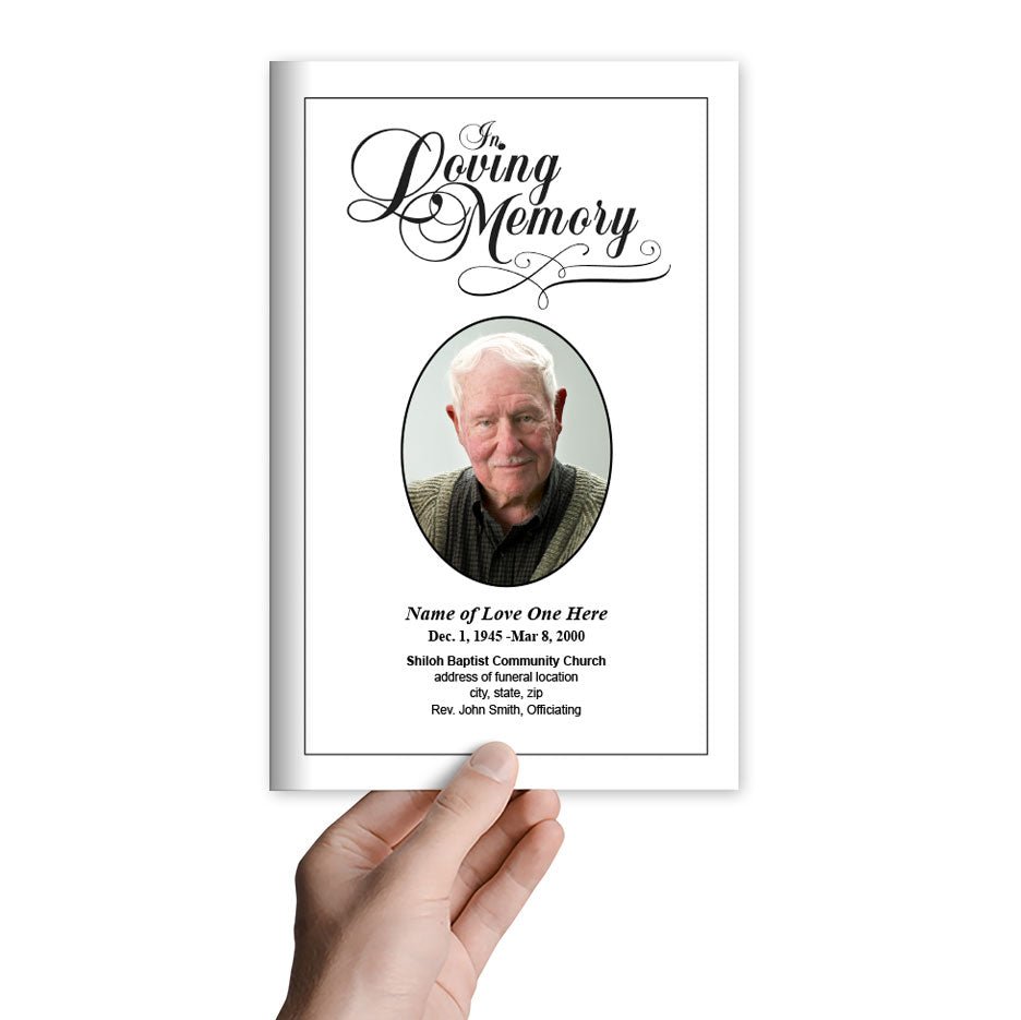 Loving Funeral Program Template - The Funeral Program Site