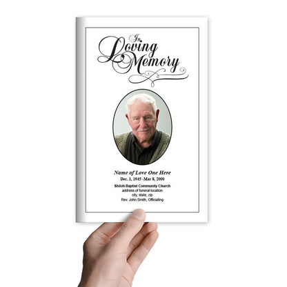 Loving Funeral Program Template - The Funeral Program Site