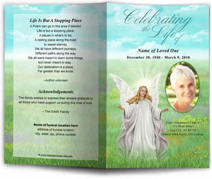 Madonna Funeral Program Template - The Funeral Program Site