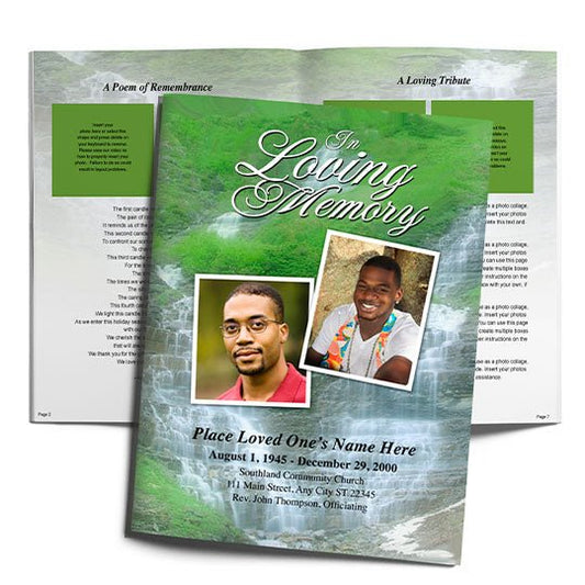 Majestic Funeral Booklet Template - The Funeral Program Site