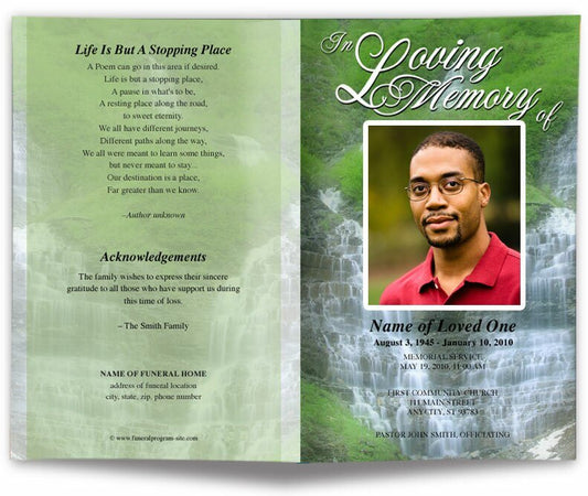 Majestic Funeral Program Template - The Funeral Program Site