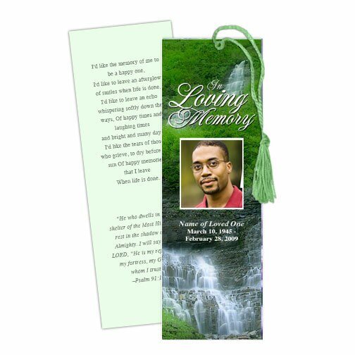 Majestic Memorial Bookmark Template - The Funeral Program Site