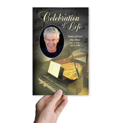 Melody Funeral Program Template - The Funeral Program Site