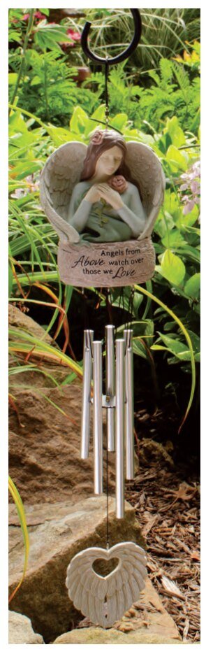 Memorial Wind Chime Dad Heart Guardian Angel - The Funeral Program Site