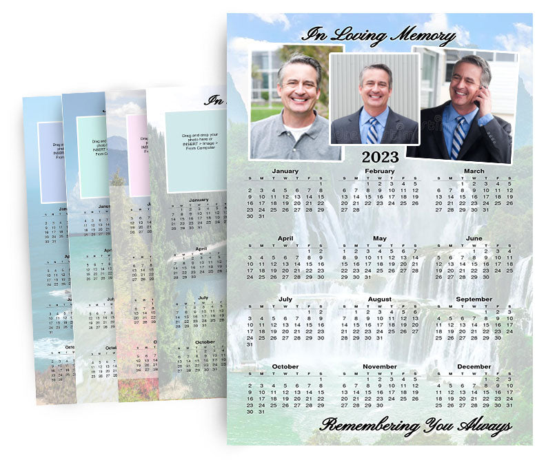 Memorial Calendar Templates DIY Memorial Calendars The Funeral