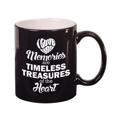 Memories Are Timeless In Loving Memory Ceramic Mug - The Funeral Program Site