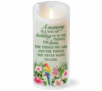 Memory Personalized Dancing Wick LED Memorial Candle - The Funeral Program Site