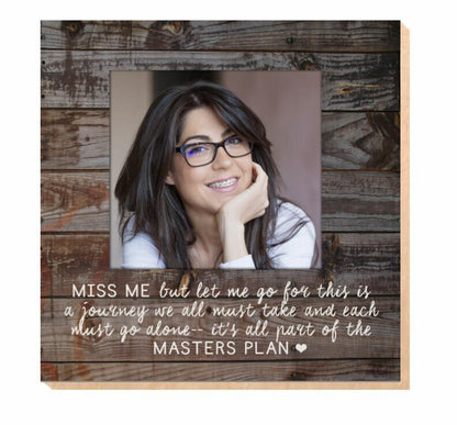 Miss Me But Let Me Go Memorial Photo Printed On Wood - The Funeral Program Site