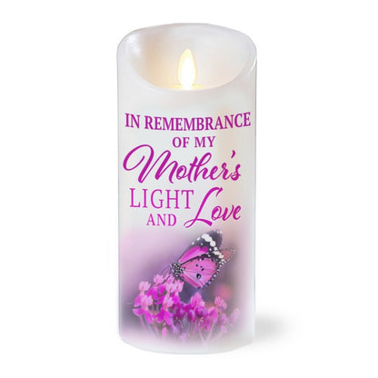 Mother Love LED Dancing Wick Memorial Candle - The Funeral Program Site