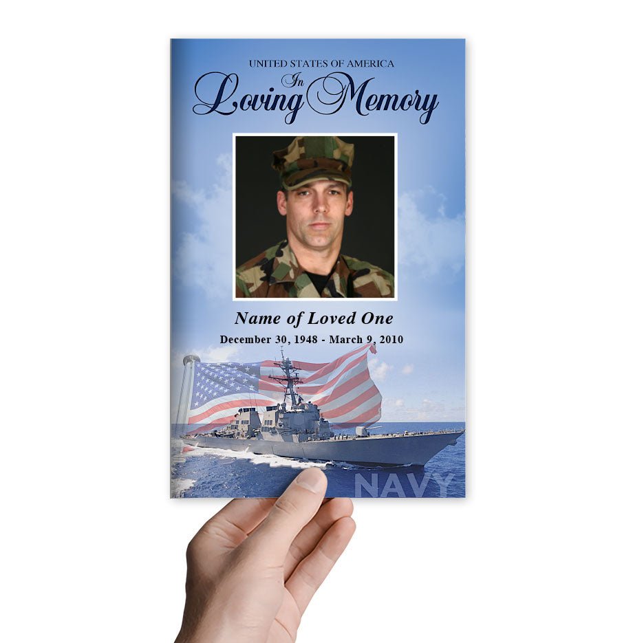 Navy Funeral Program Template - The Funeral Program Site