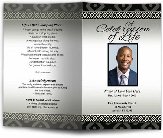 Nigeria Funeral Program Template - The Funeral Program Site