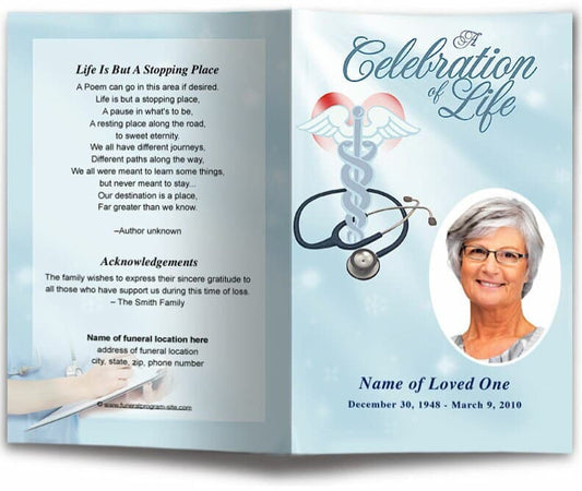 Nurse Funeral Program Template - The Funeral Program Site