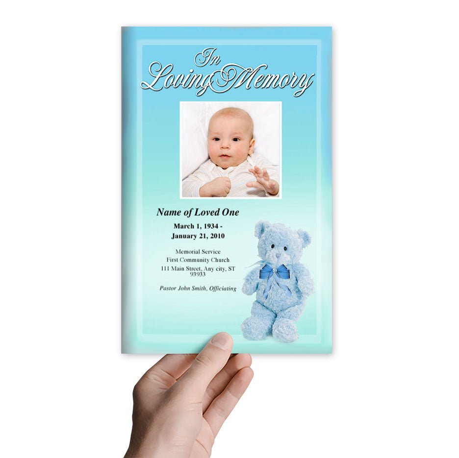 Nursery Funeral Program Template - The Funeral Program Site